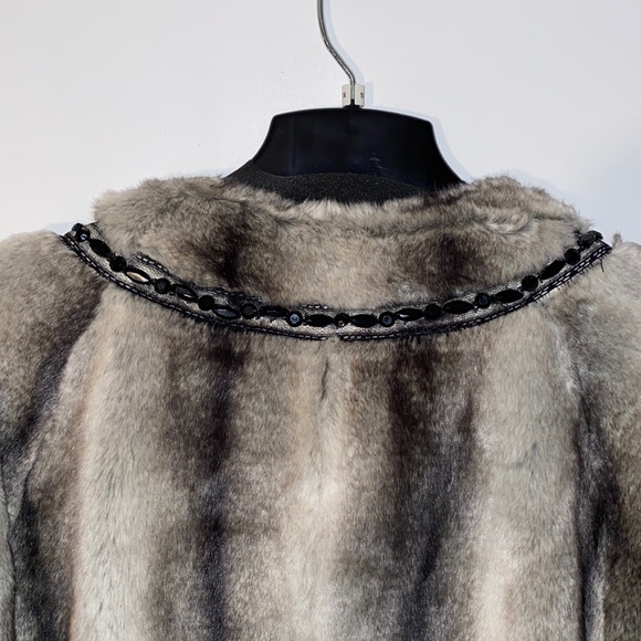 Vintage Terry Lewis Classic Luxuries Faux Chinchilla Fur Coat - Picture 7 of 10